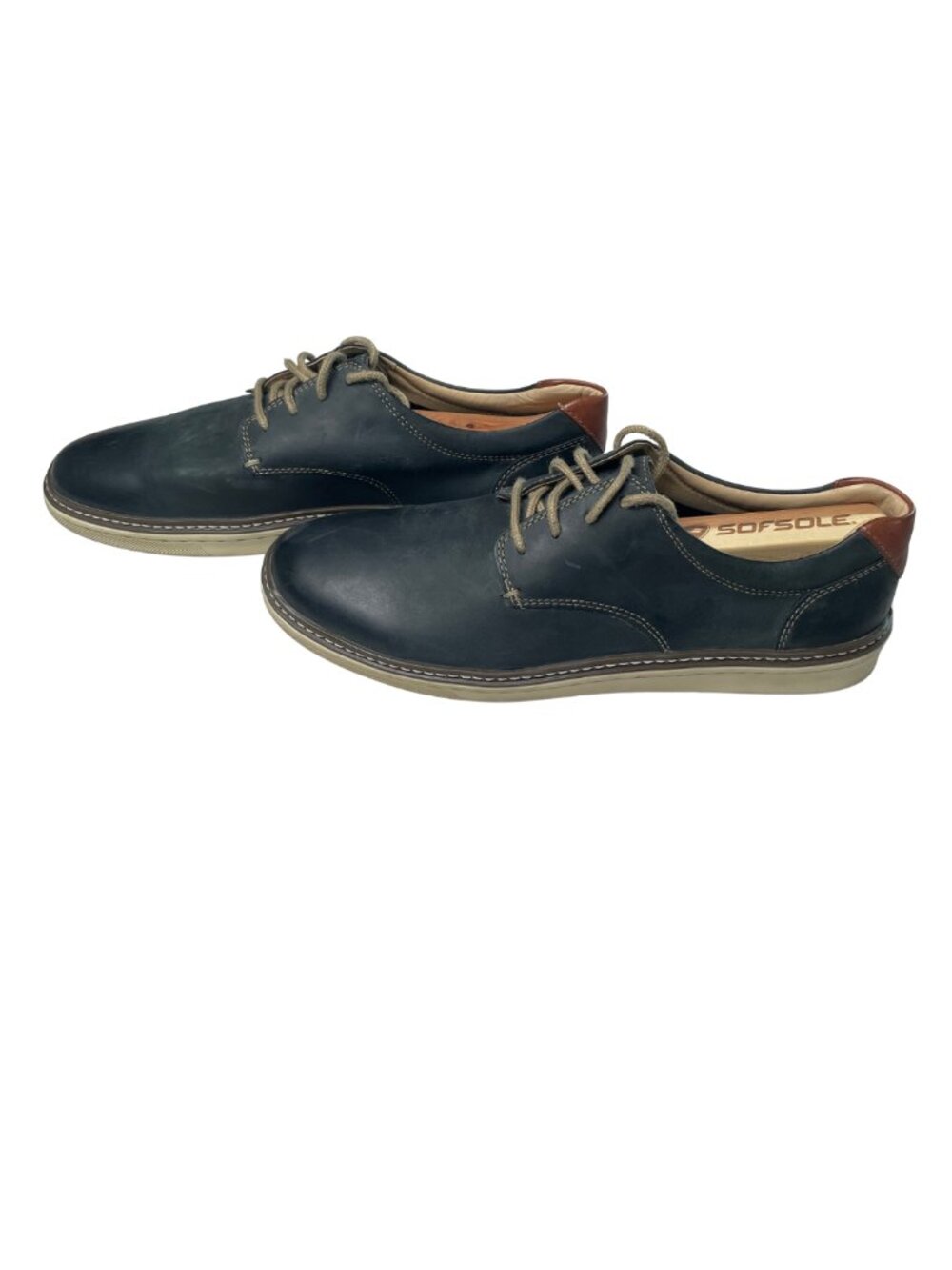 Johnston & Murphy (J&M) Men's Navy Sheepskin McGuffey Oxford Loafer, 9 - Picture 4 of 6